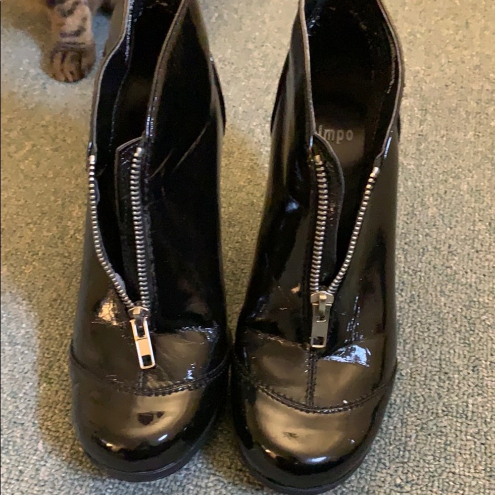 Patent leather 3 1/2 inch booties